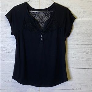 Black top with lace
